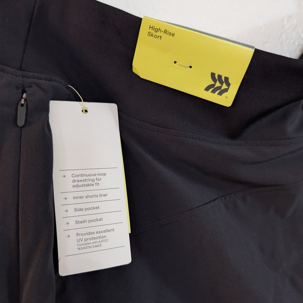 NWT All in Motion Black Athletic Mini Skort Size M Preppy Athletic Workout - Picture 6 of 6